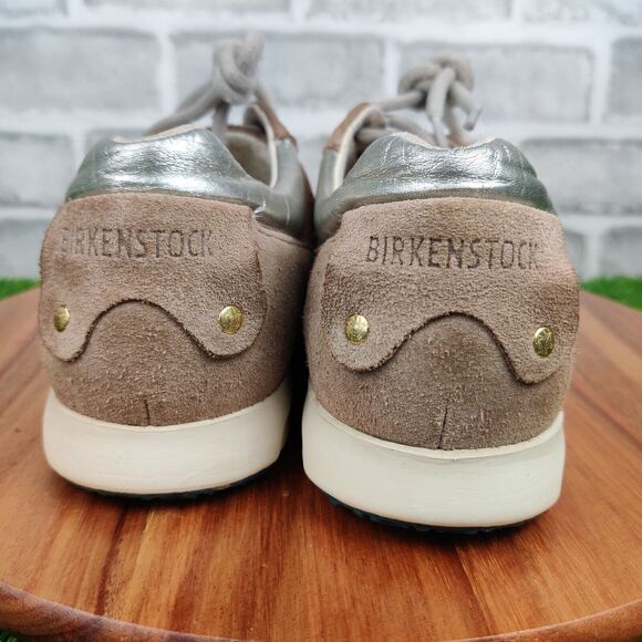 Birkenstock Women's Athletic Shoes in Taupe and Silver. Never worn by me. - Picture 3 of 11